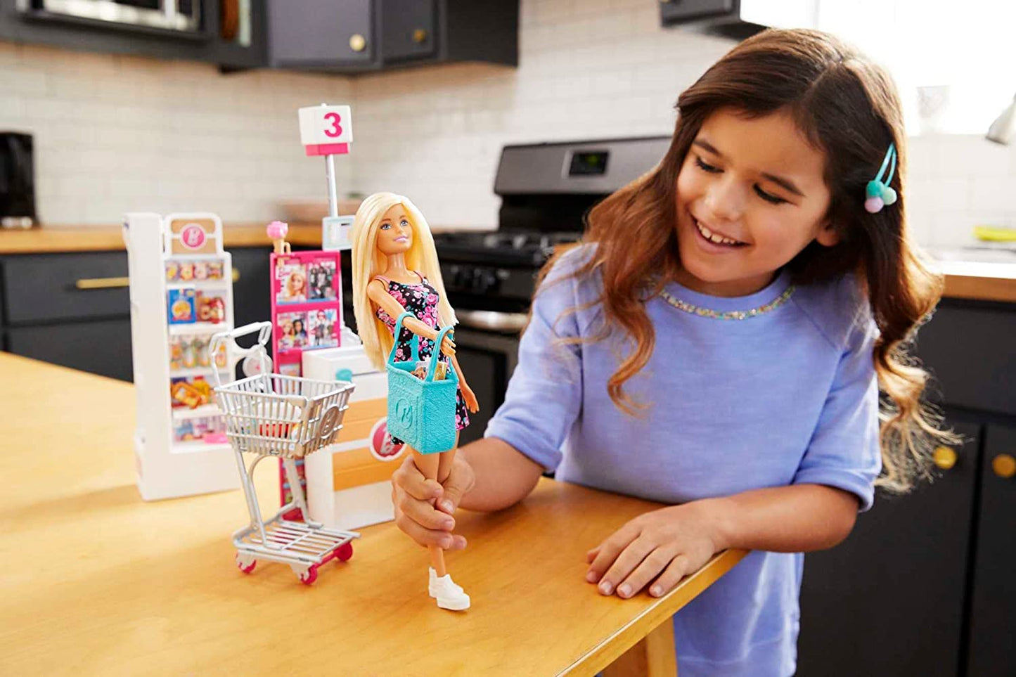 Barbie Supermarkt und Puppe