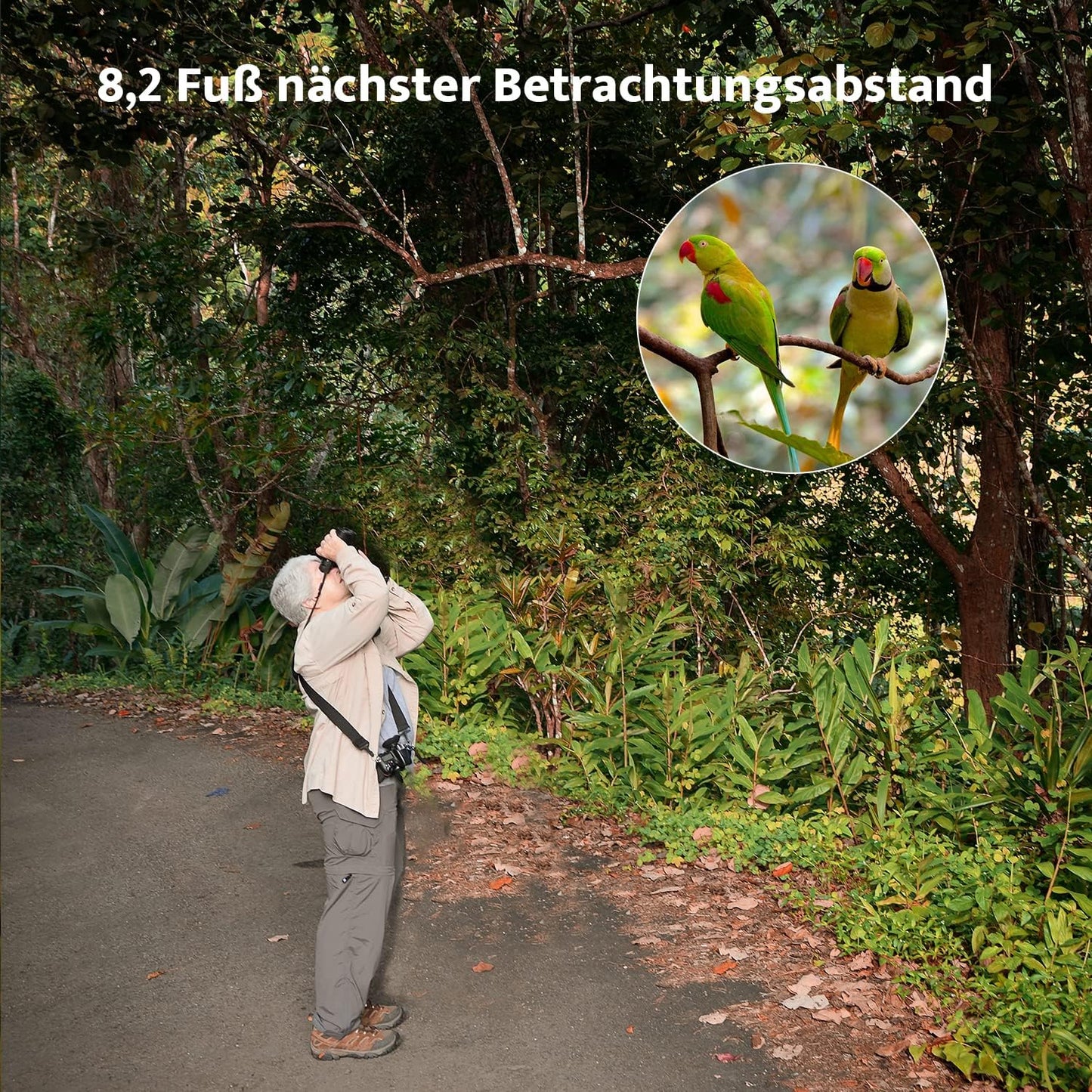 10x42 Fernglas, Schwarz