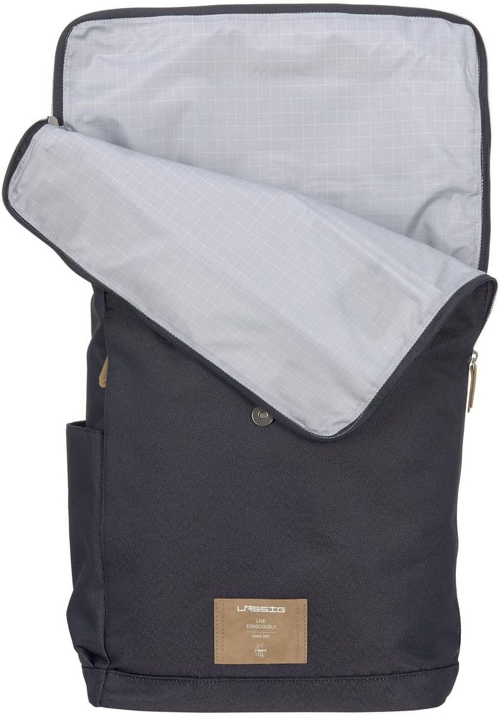 Rolltop Backpack Wickeltasche, Denim Blue