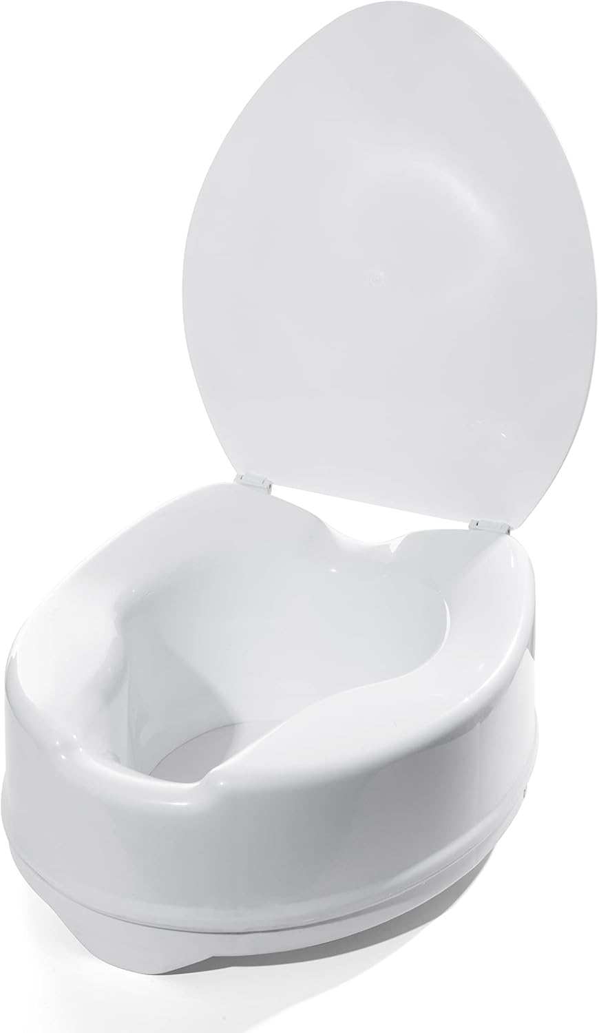 Erhöhter Toilettensitz mit Deckel (15 cm), 15 Cm