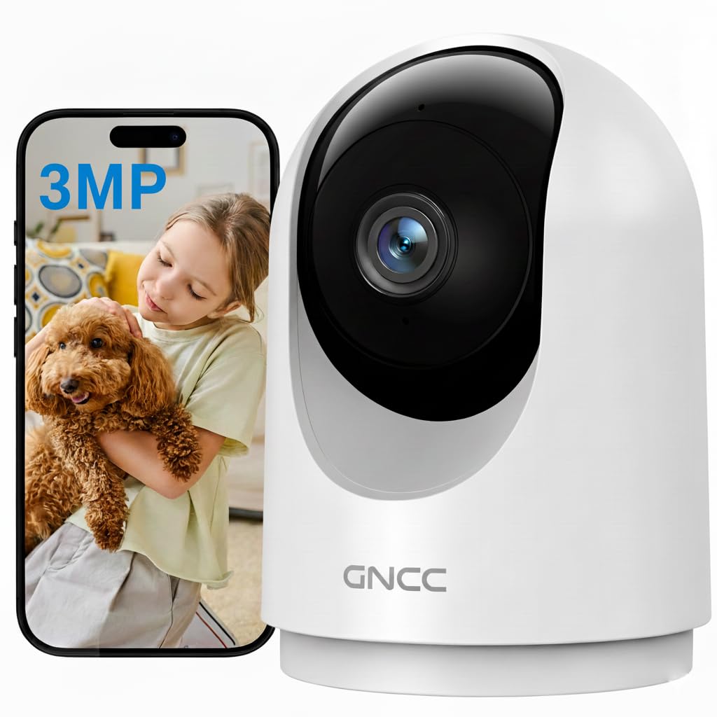 Innen-Überwachungskamera mit 360° WLAN und 2K Auflösung, 2K-1pack