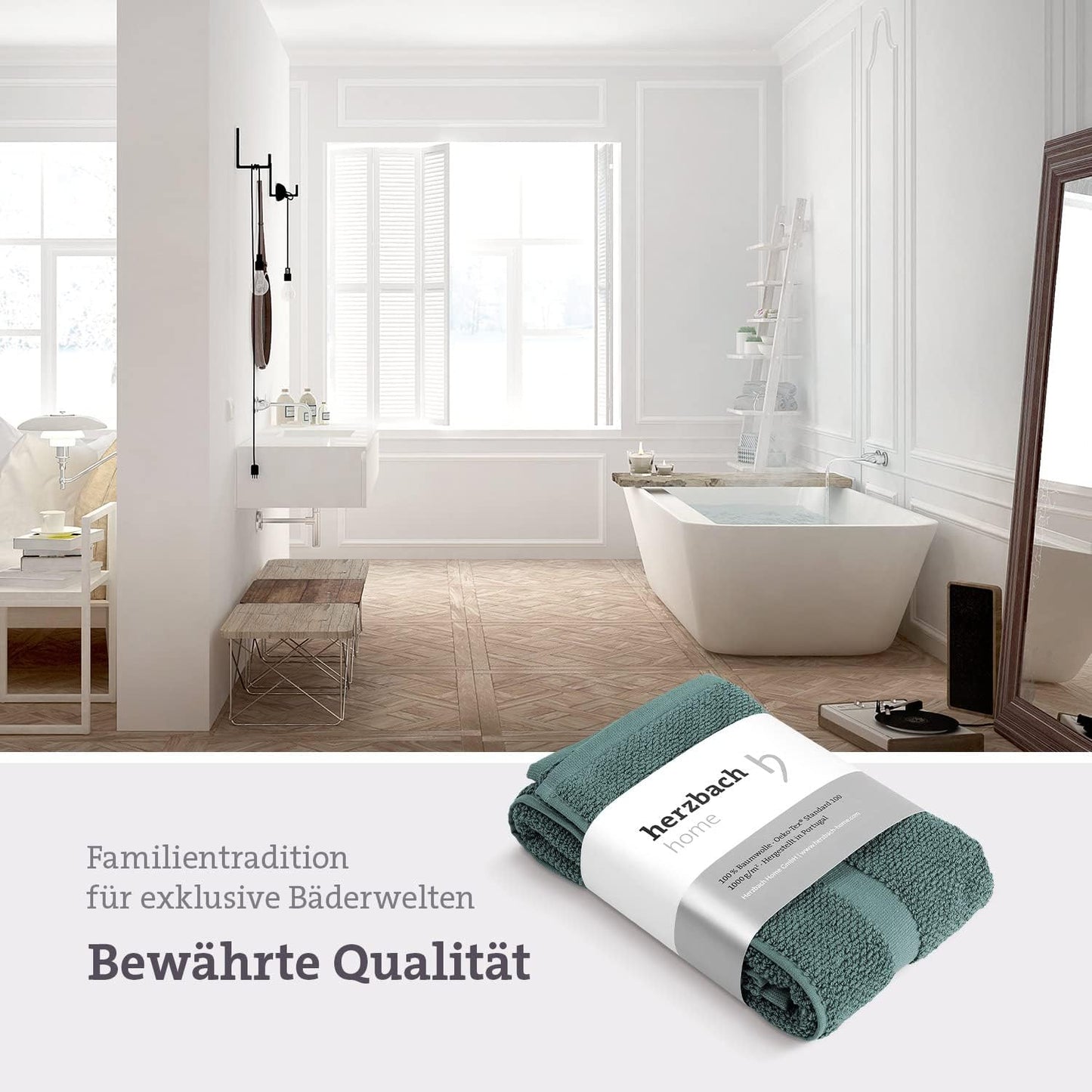 2er-Pack Badvorleger, 50 x 80 cm (Rechteckig) 2er Pack Ozeangrün