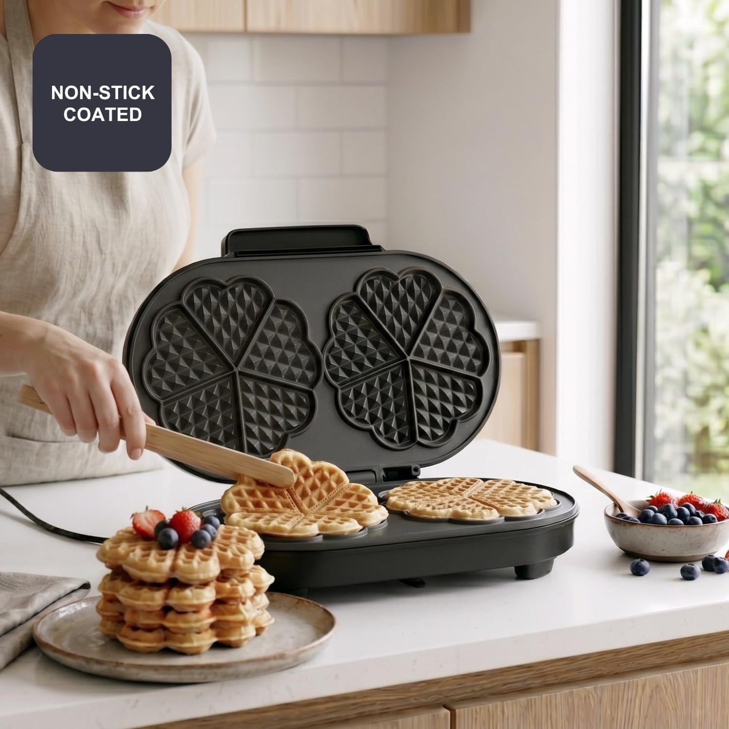 Doppel Waffeleisen mit Temperaturregelung