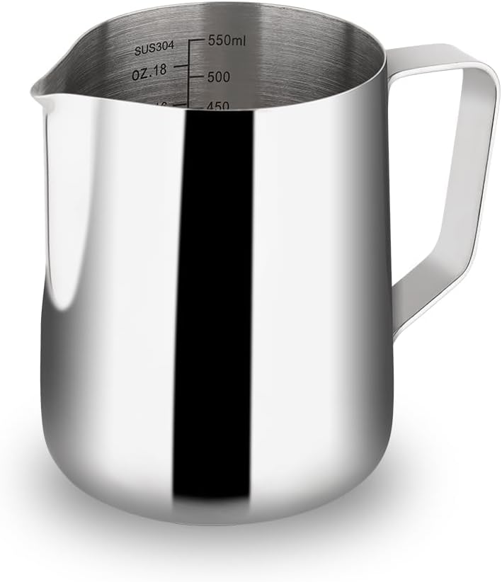 Milchaufschäumkrug, Silber 600 ml