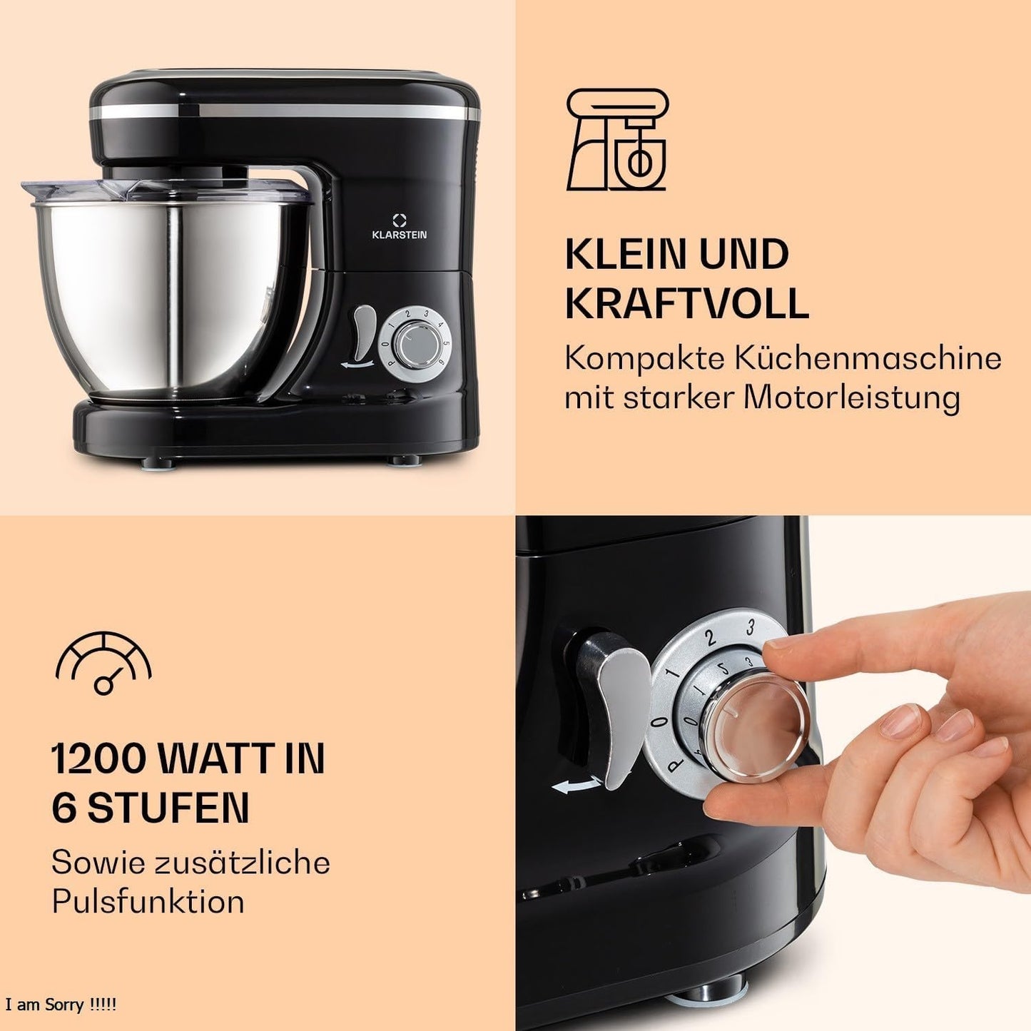 Bella Küchenmaschine, Schwarz