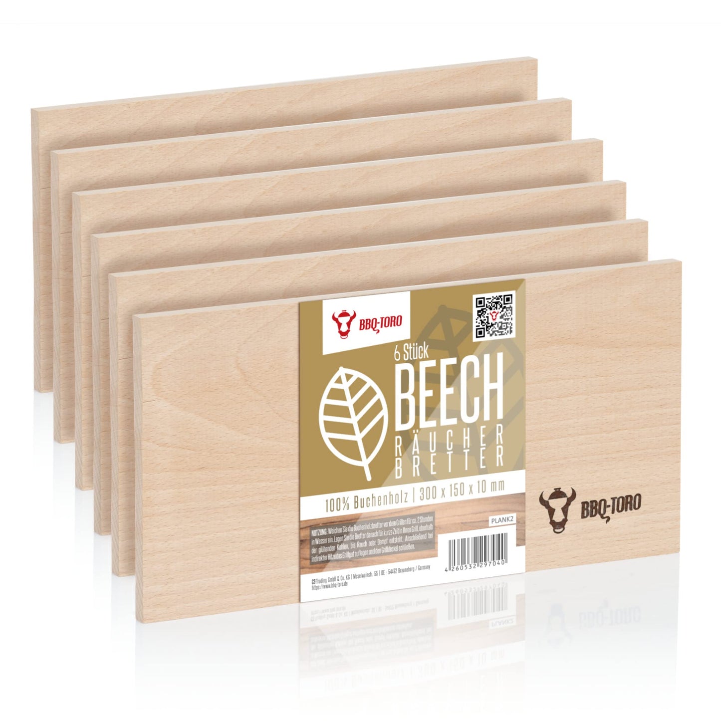Räucherbrett-Set, 6 Stück, 6