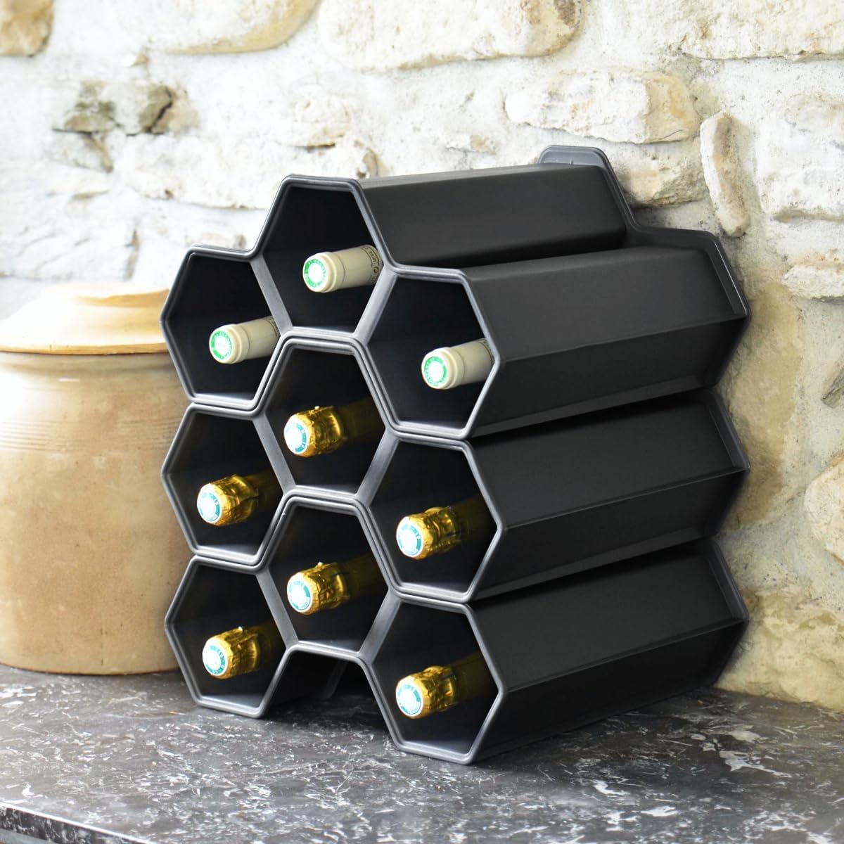2-teiliges Weinregal-Set, 2
