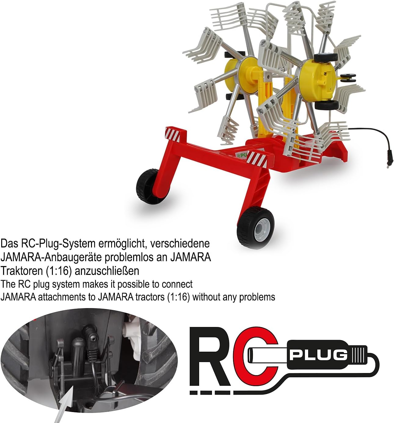Pottinger Former RC-Traktor 1:16, rotierende Zinken