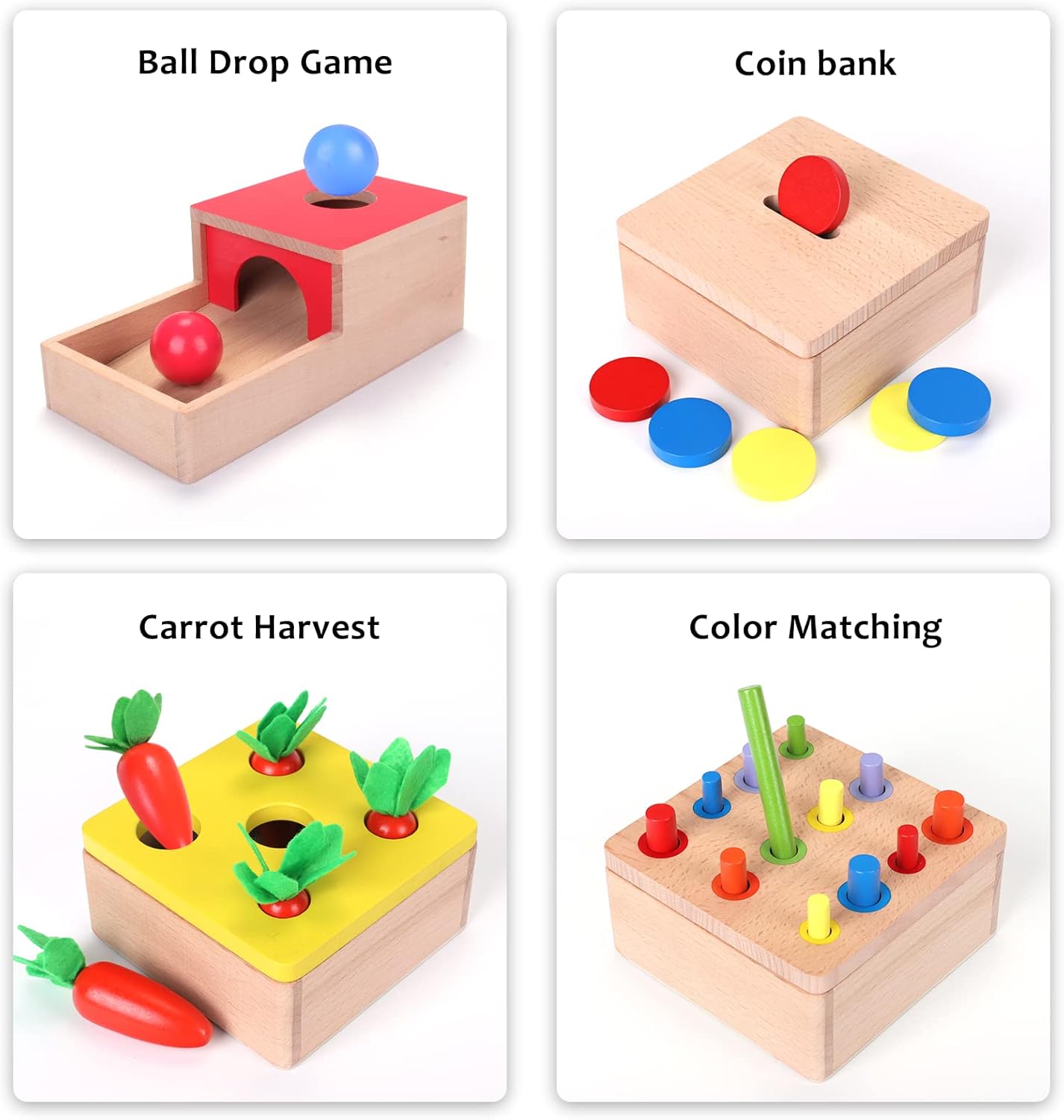 Sensorik Bälle zum Zählen und Sortieren, 4 in 1 toy
