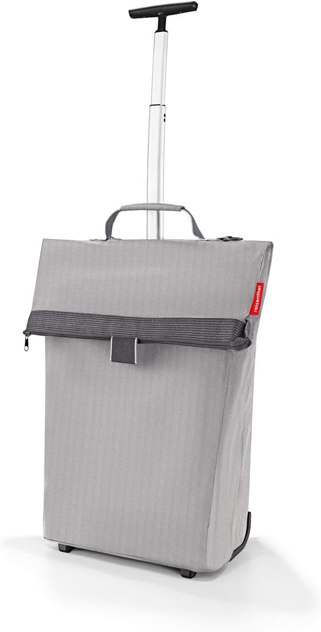 Tragbarer Einkaufstrolley, Herringbone Grey