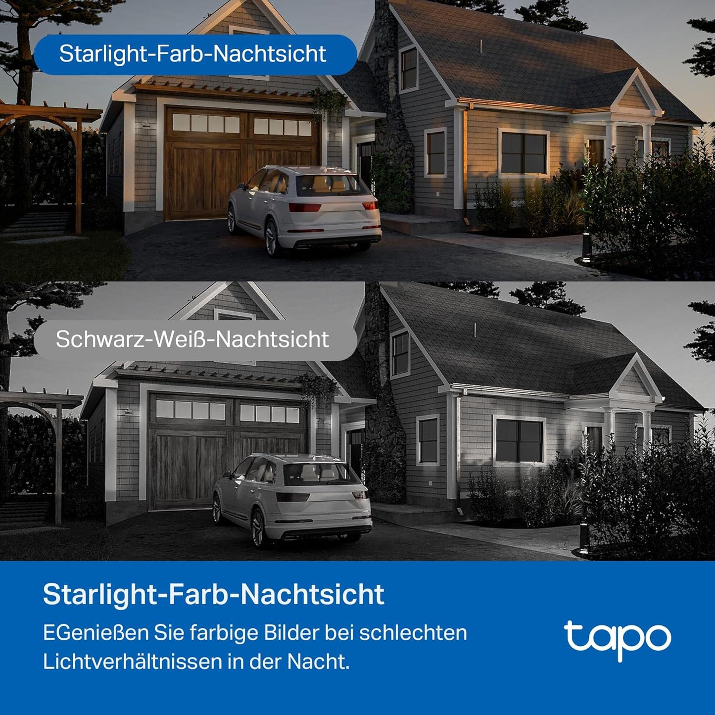 360° Überwachungskamera C530WS mit KI-Erkennung