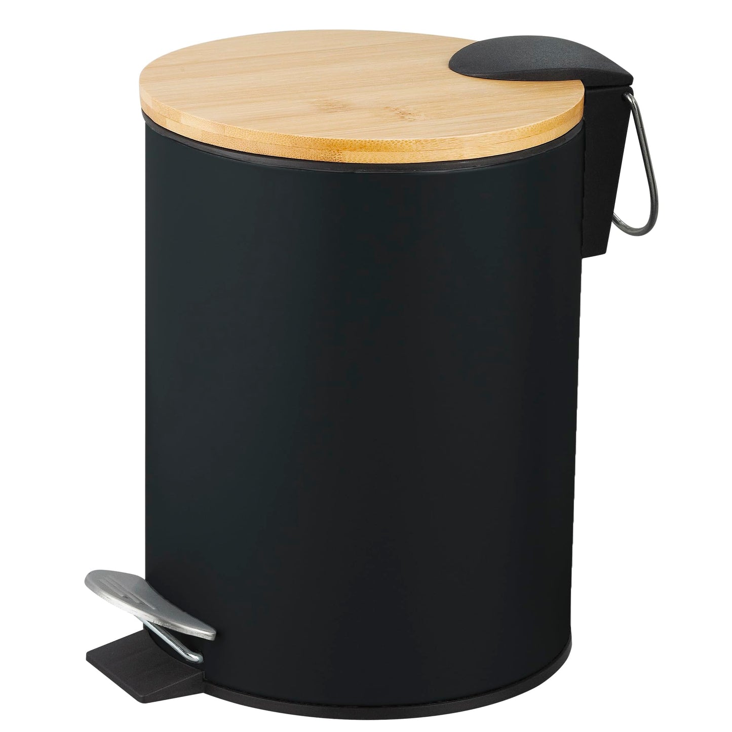Kosmetikeimer mit Pedal, Schwarz