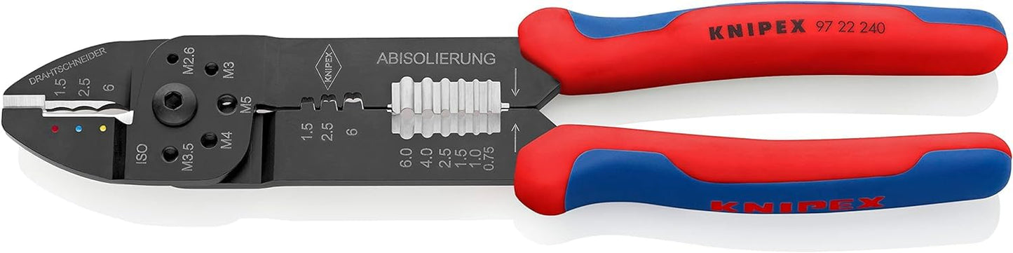 Crimpzange mit Abisolier- und Schneidefunktion