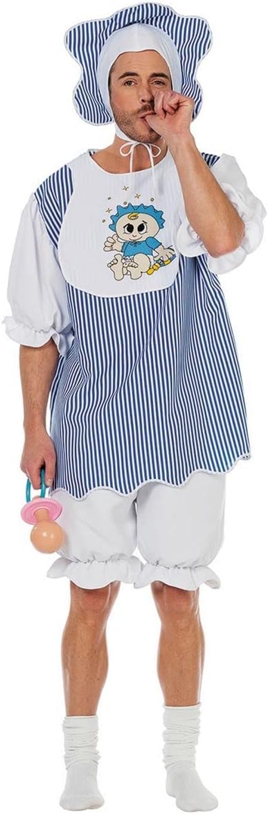 Herren-Kostüm Baby Boy mit Mütze, 56