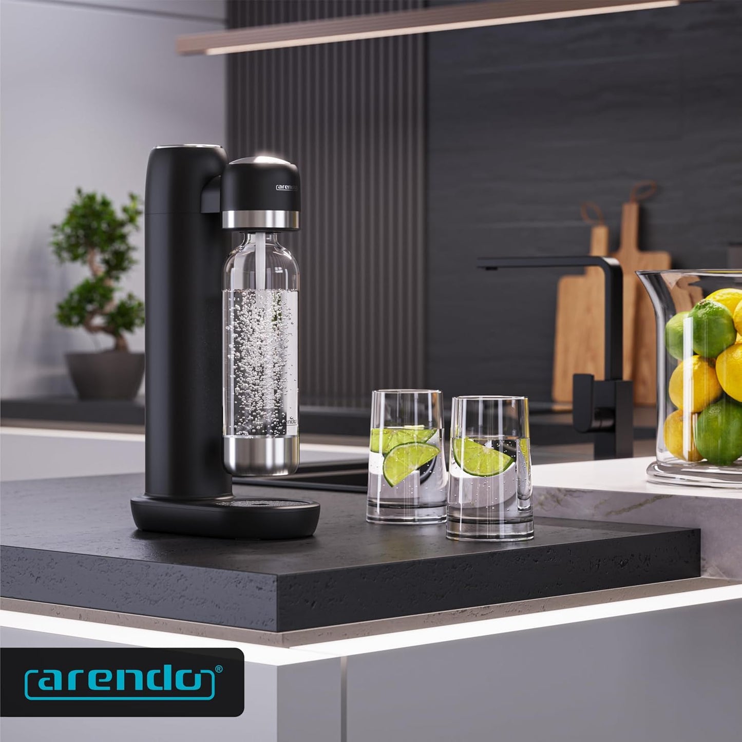 Soda Maker Wassersprudler, A: Schwarz