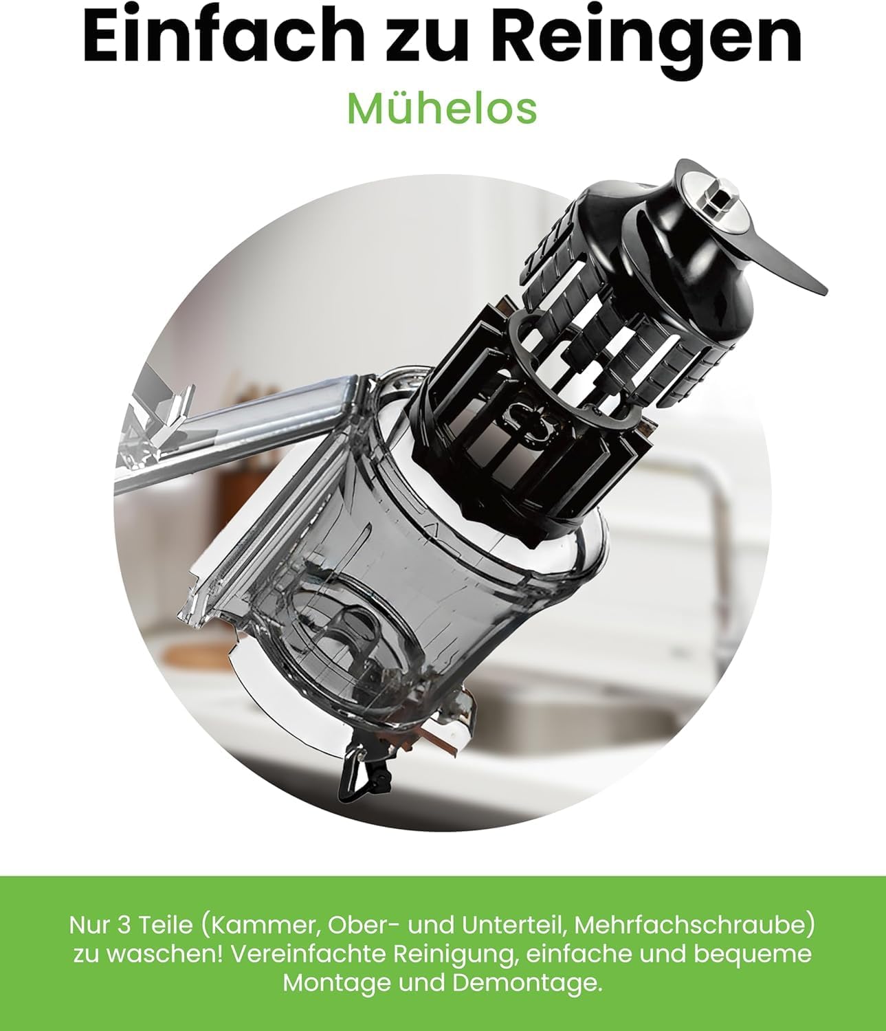 Slow Juicer - Easy Clean H400, Weiss