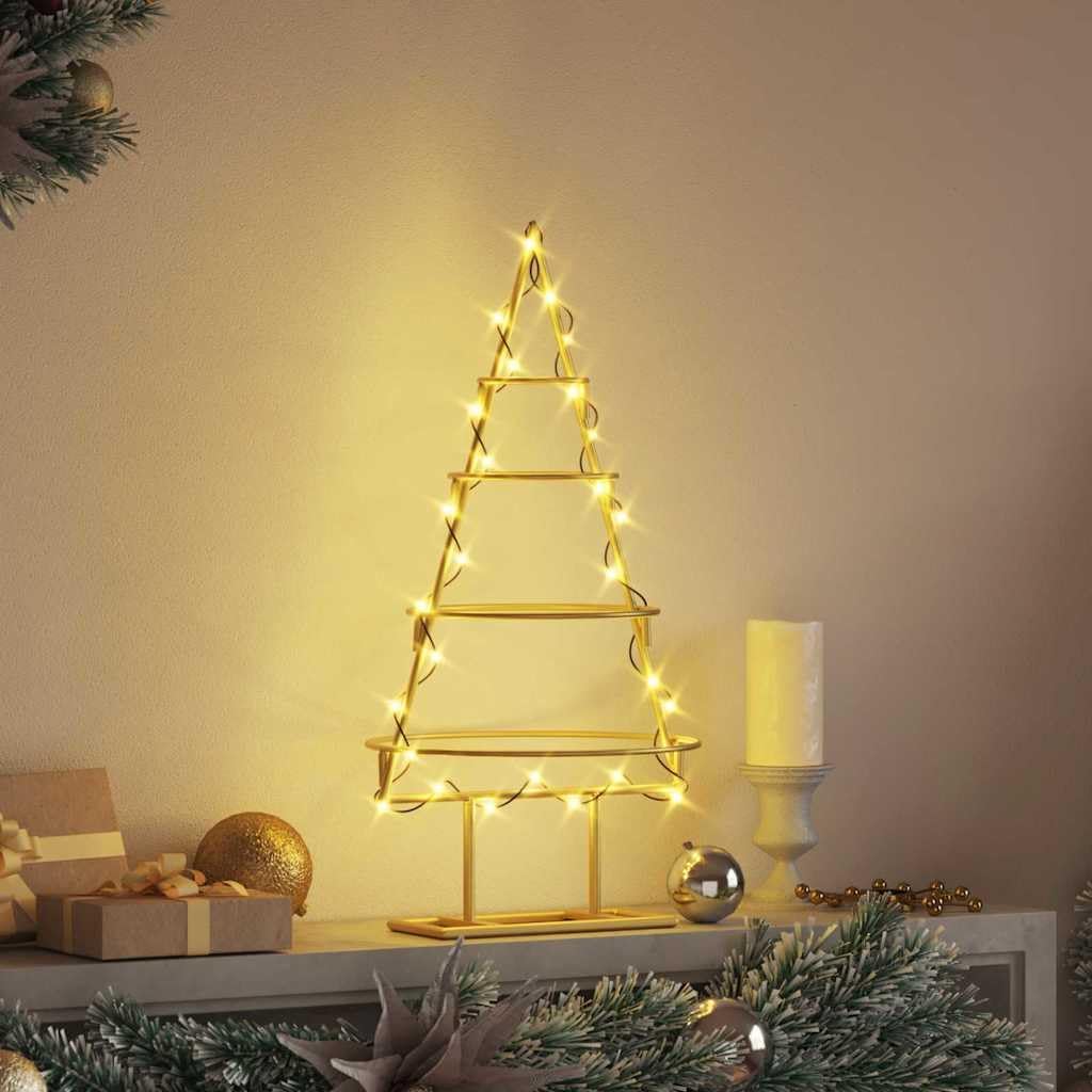Minimalistischer Weihnachtsbaum, 60 cm Gold 1