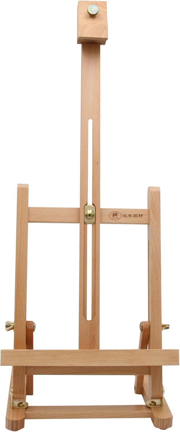 T-40 Tischstaffelei aus Buchenholz (verstellbar), für Keilrahmen bis zu 40cm