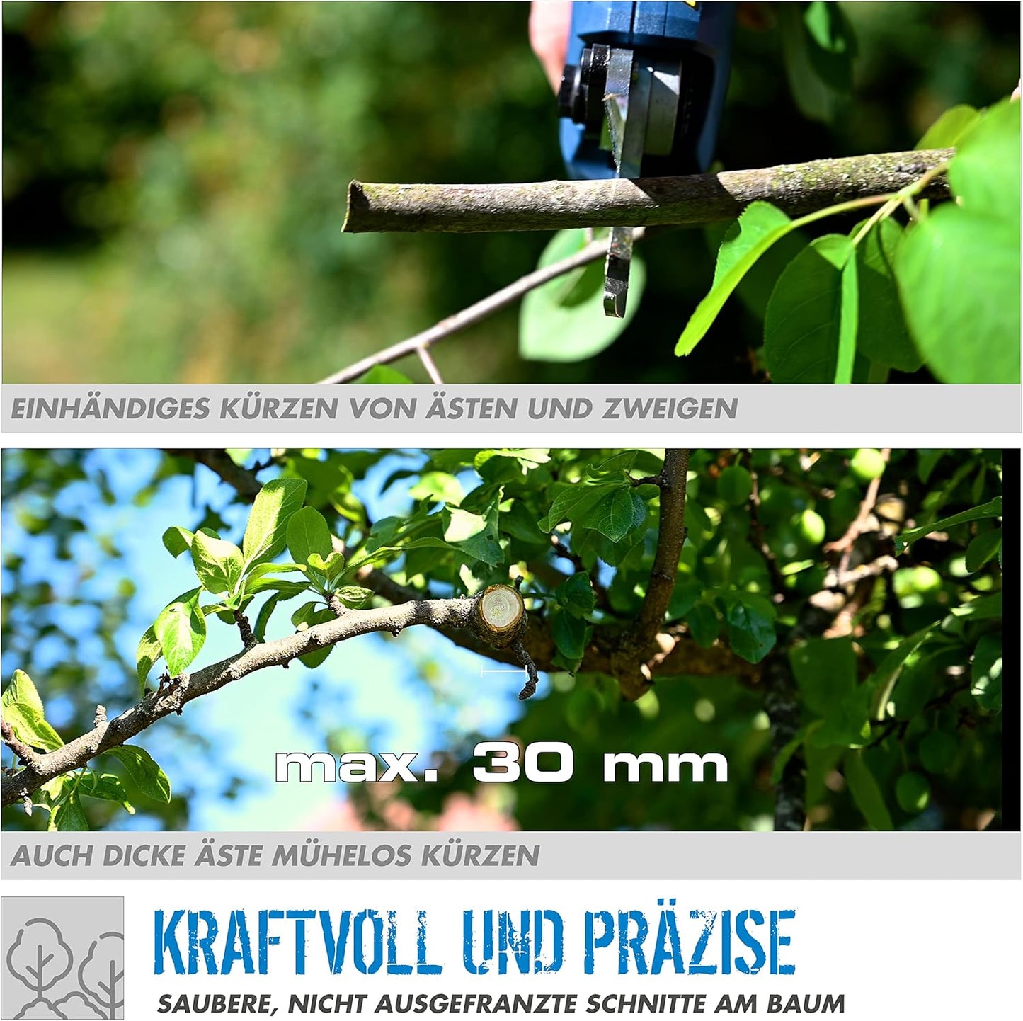 ASC 18-201-05 K Akku Astschere 18 V Brushless ( 58438 ) + 1x Akku 2,0 Ah + Ladegerät + Koffer, inkl. 2,0 Ah Akku & Ladegerät