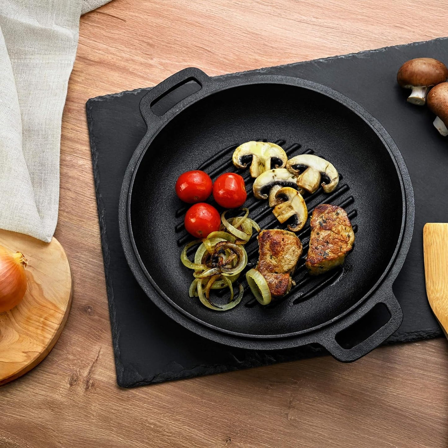 Dutch Oven CI 350 Gusseisen Brat- & Kochtopf 26 cm