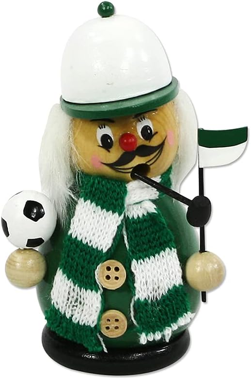 Räuchermann Fussballer mit Strickschal