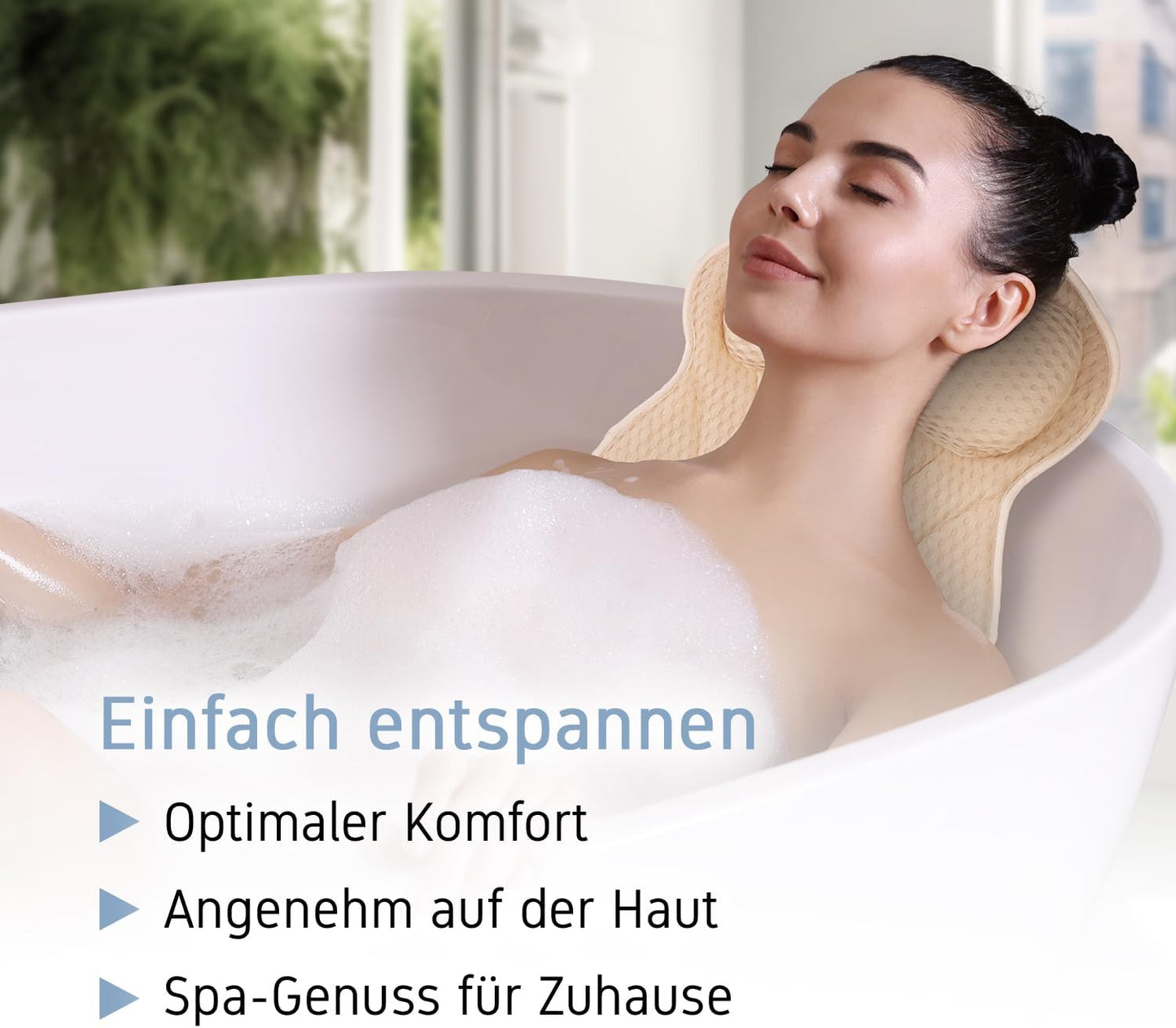 Ergonomisches Badewannenkissen, Sandy