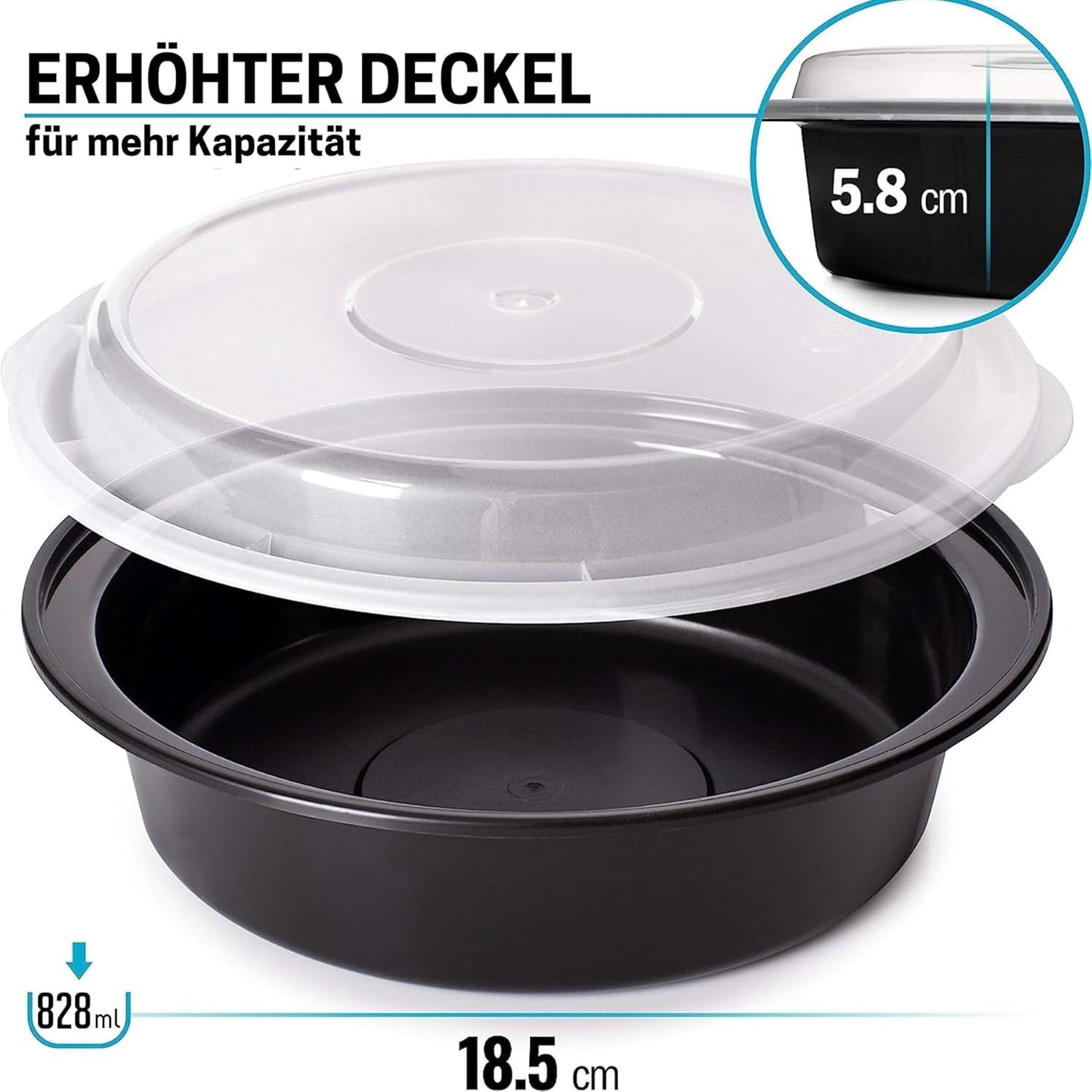Runde Meal Prep Container (30 Stück), 30 pack