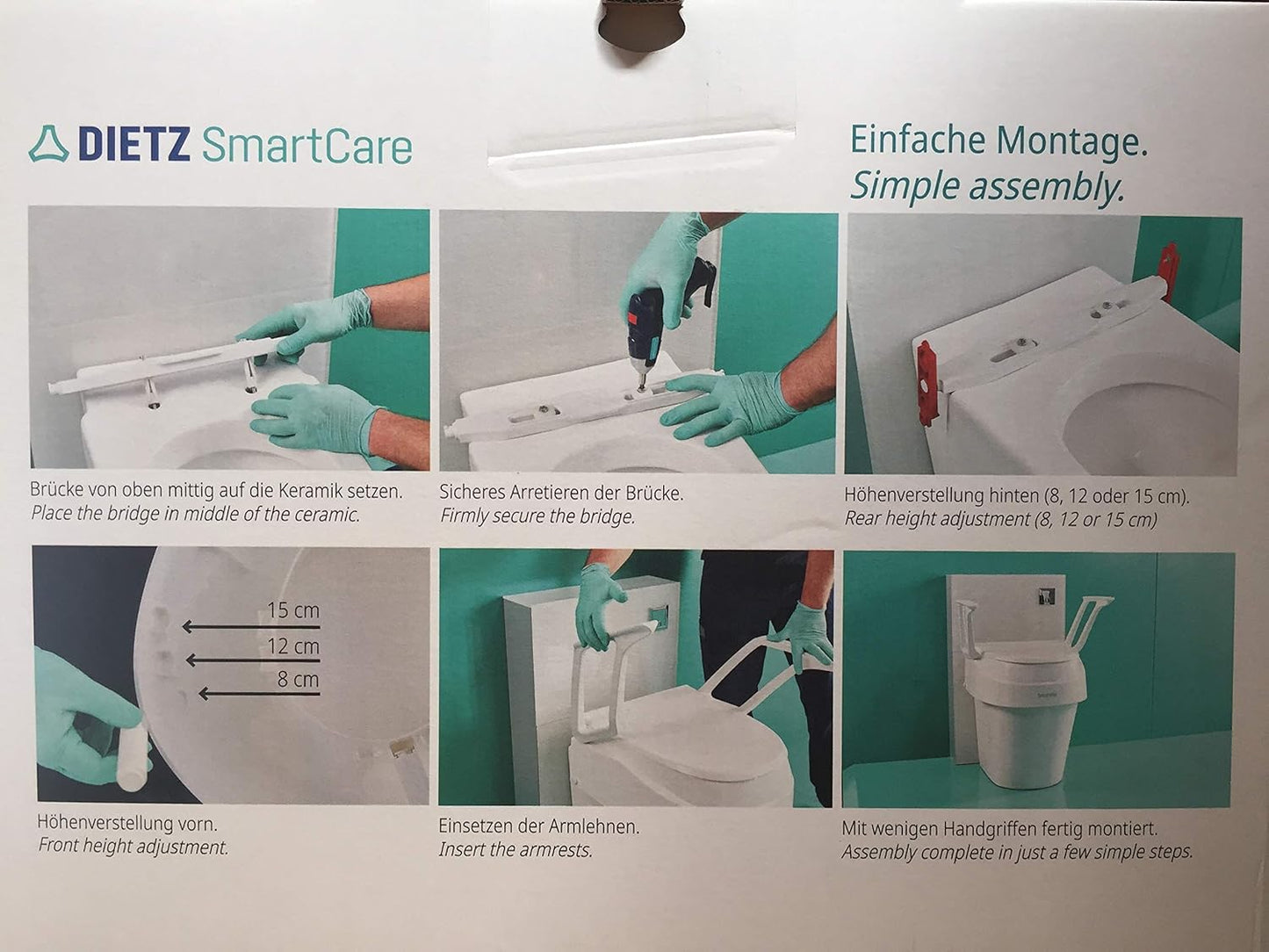 SmartFix Toilettensitzerhöhung höhenverstellbar