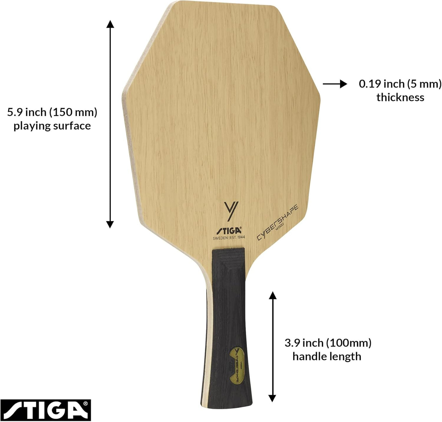 Cybershape Tischtennisschläger-Holz Konkav, Konkav