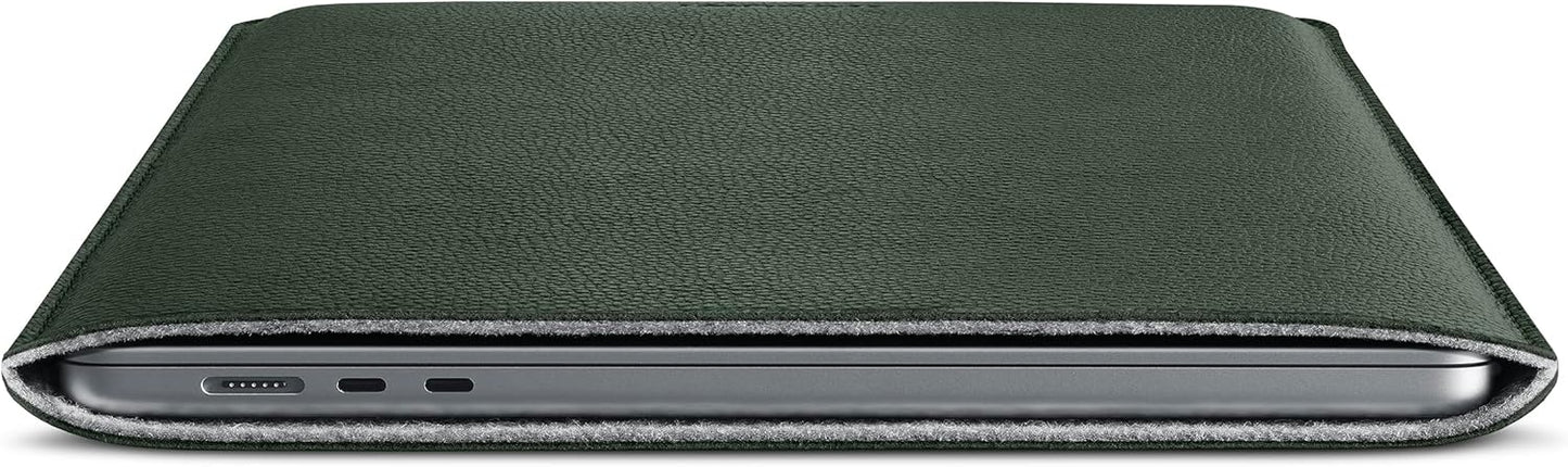 Lederhülle für MacBook Air 15 Zoll, MacBook Air 15 Grün