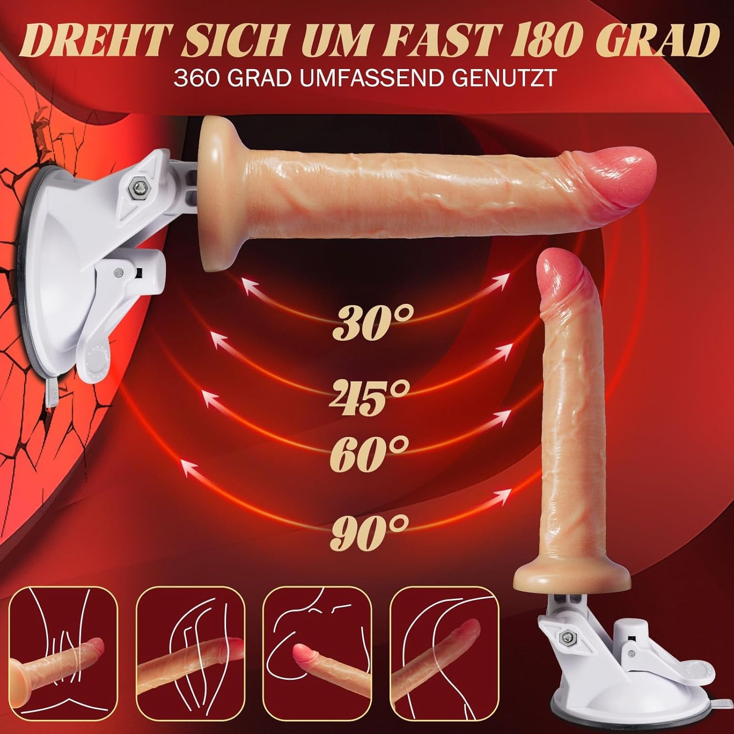 Tragbar Sexmaschine mit 7x7 Modi