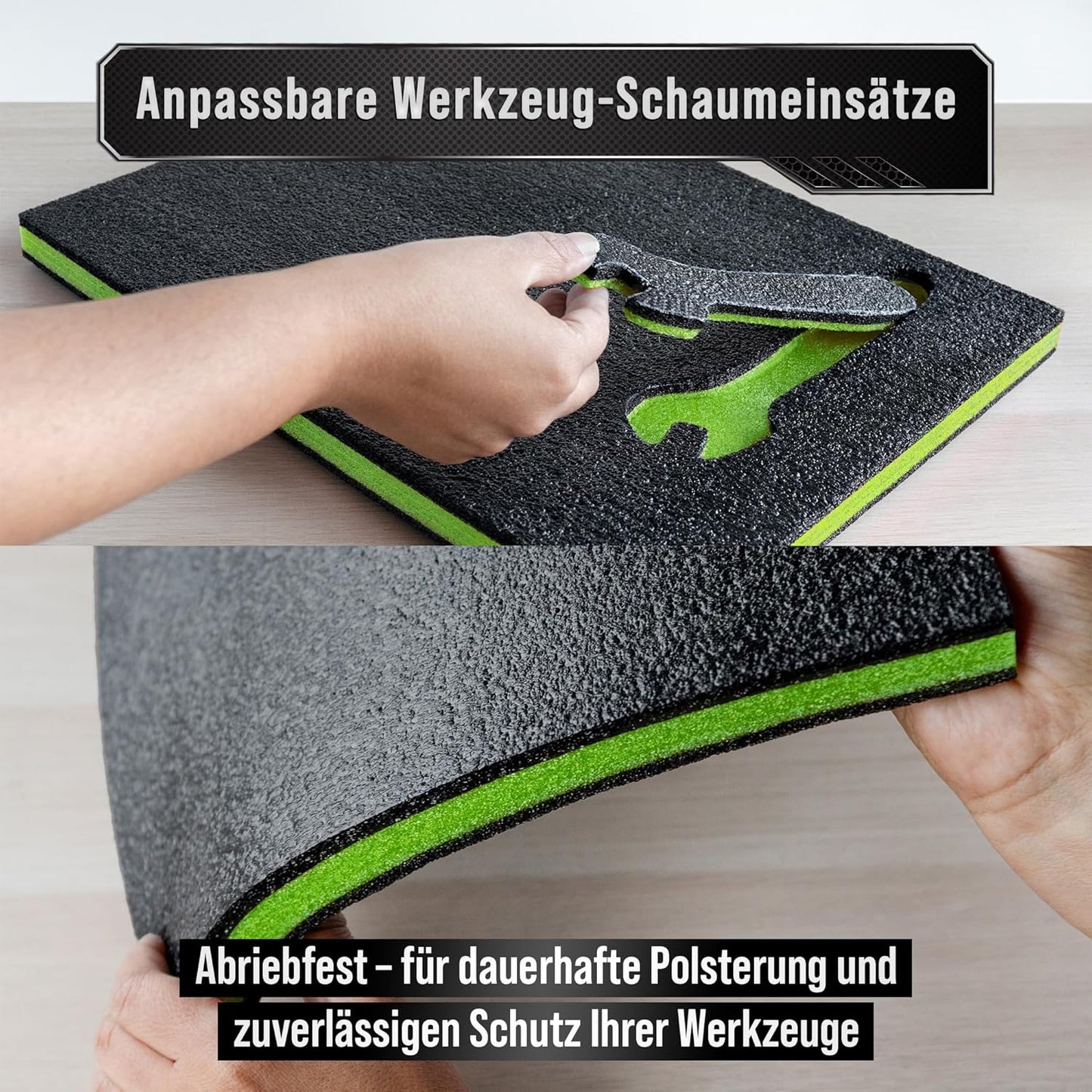Werkzeugkisten Schaumstoff-Einsätze