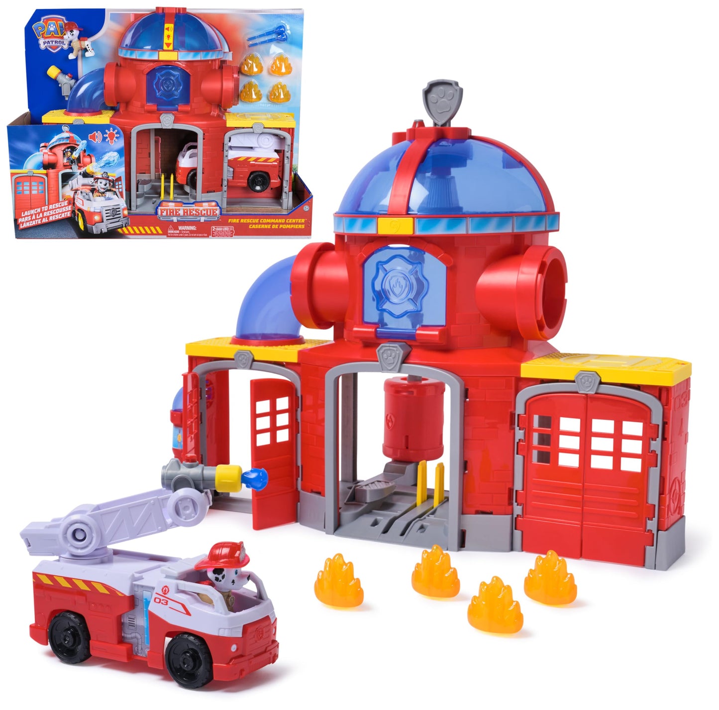 Feuerwehr-Station mit Licht- und Soundeffekten