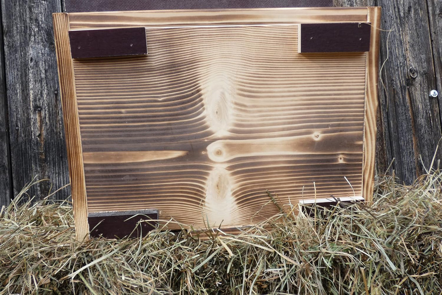 Igelhaus mit Winterfestem Rattenklappensystem, Igelhaus edel geflammt
