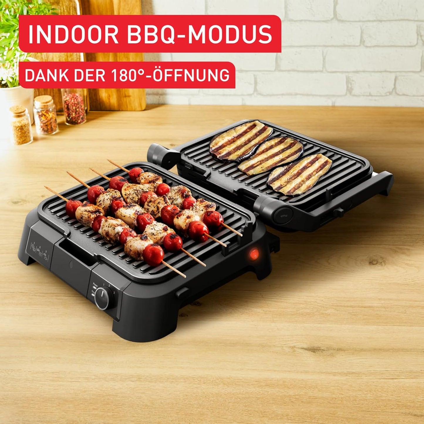 SuperGrill 3-in-1 Kontaktgrill, SuperGrill 3in1 - BBQ & Ofenfunktion