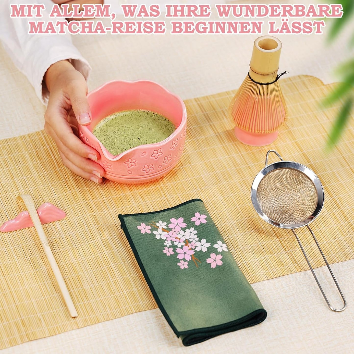 Matcha Tee-Set, Rosa