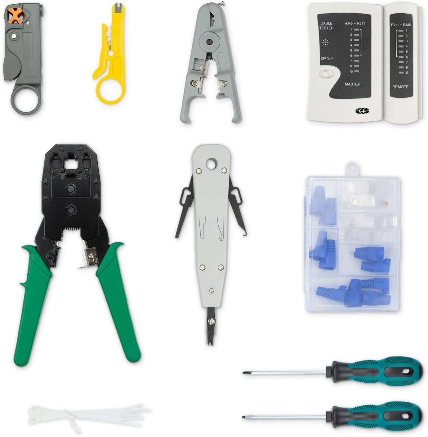 10-teiliges Netzwerk Werkzeug-Set, 10-teiliges Werkzeugset