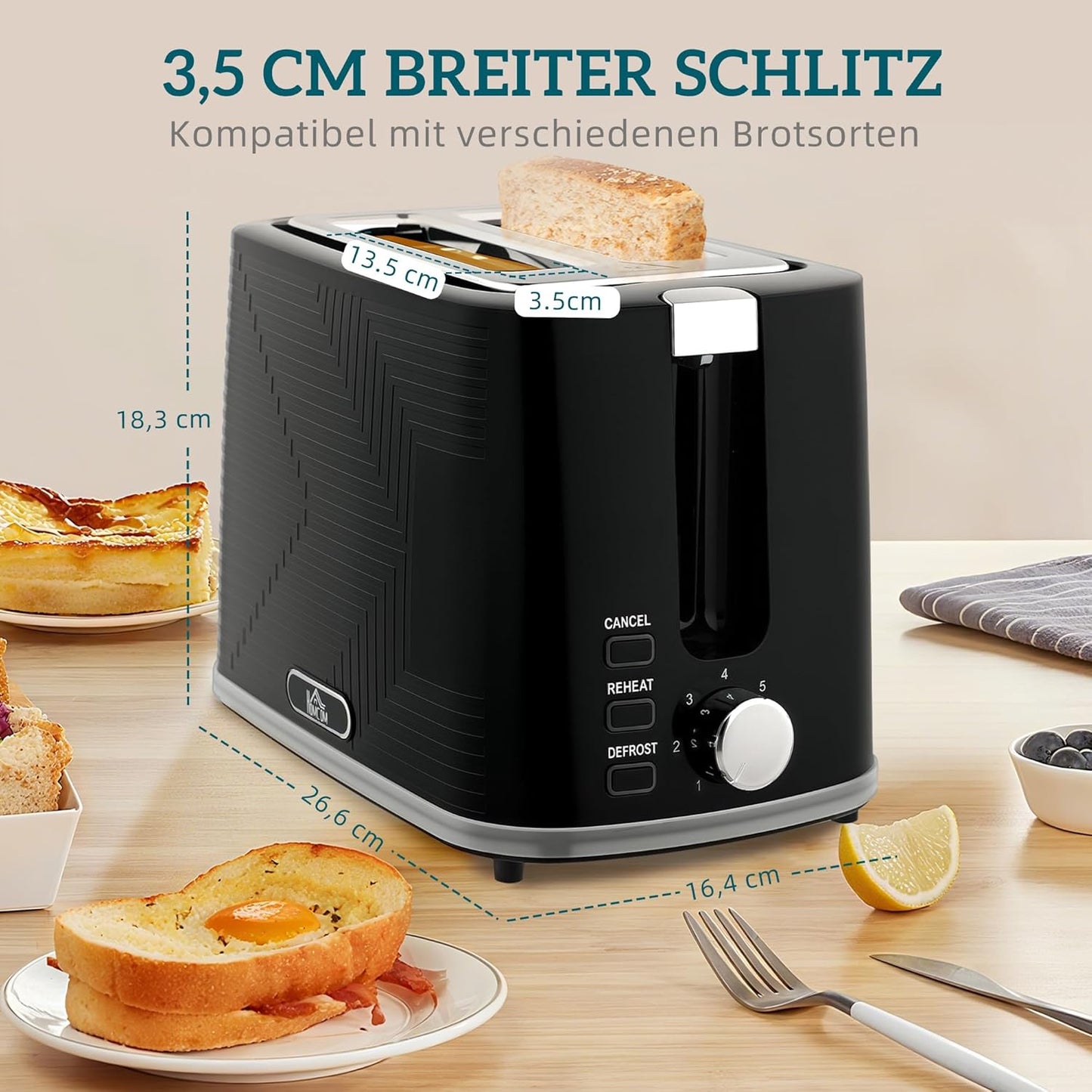 Wasserkocher-Toaster Frühstücksset mit Otter-Thermostat