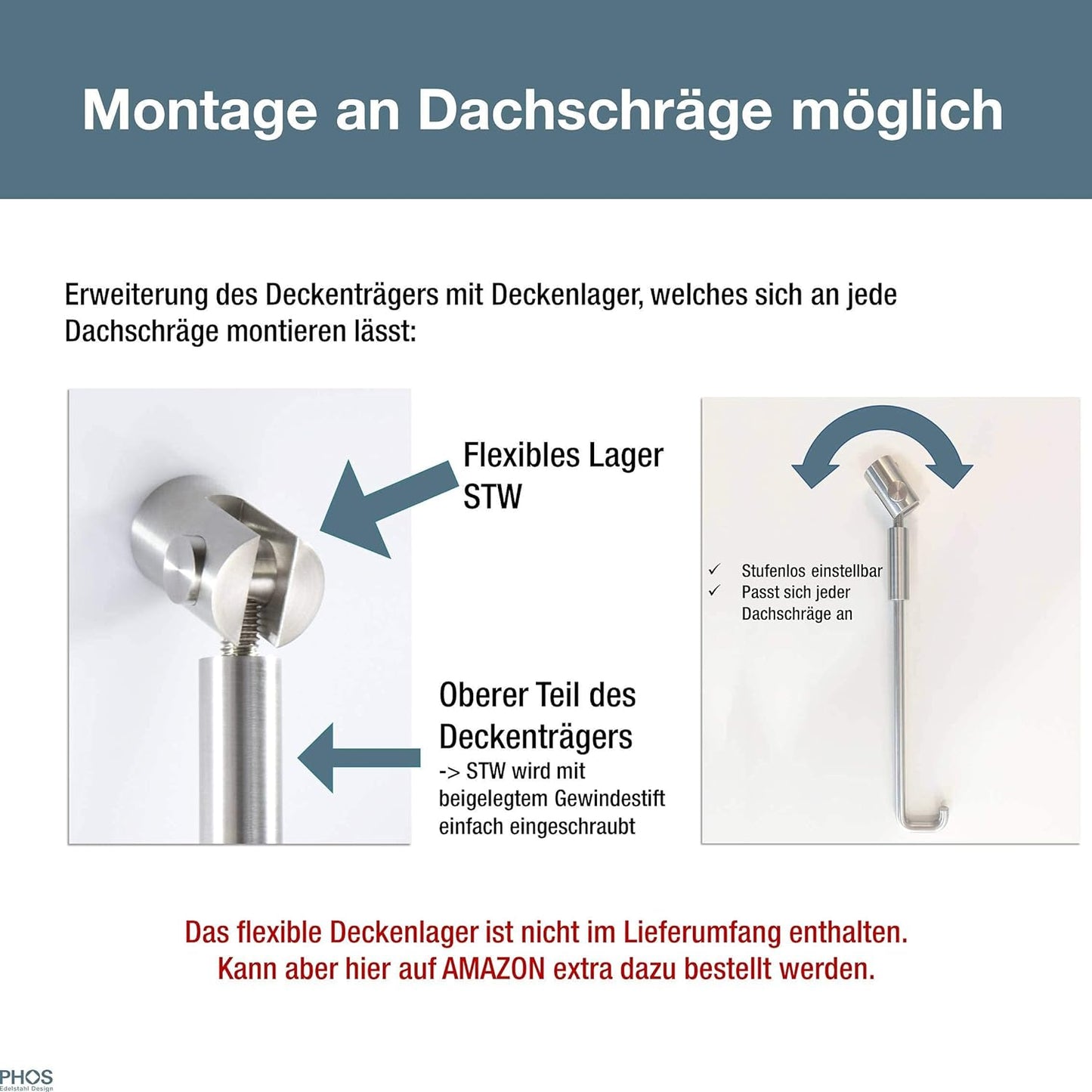 Halbkreis Duschvorhangstange DR500HD1000, Breite 100 cm, Tiefe 100 cm, Höhe 40 cm