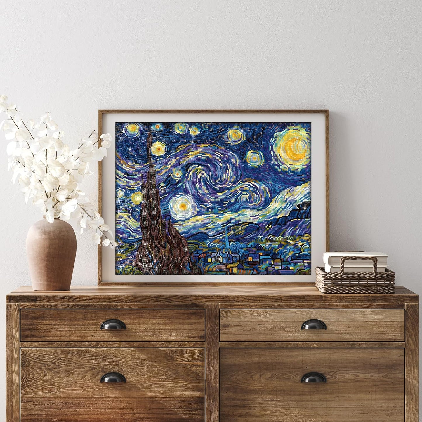 Sternenklare Nacht Diamond Painting Kit, 40.6 x 50.8 cm mehrfarbig