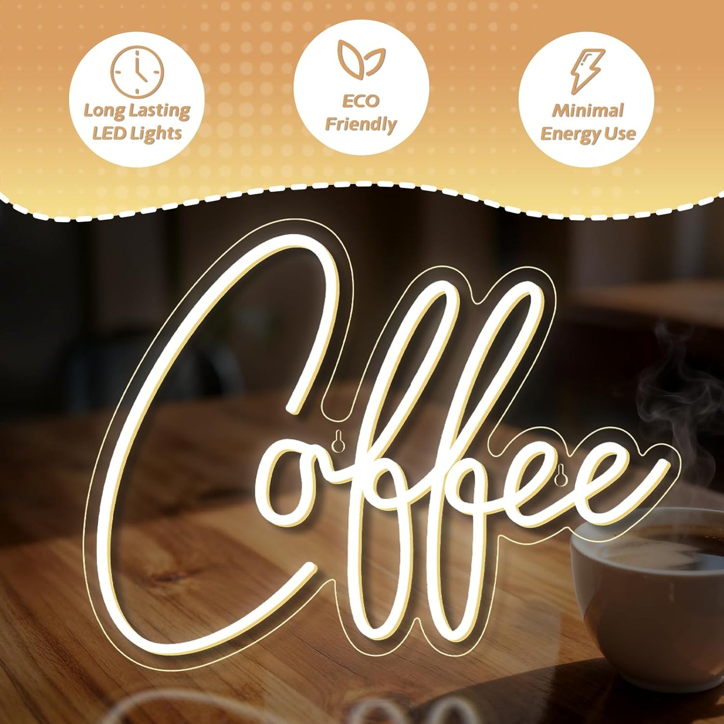 Neon Schild Coffee, Coffee