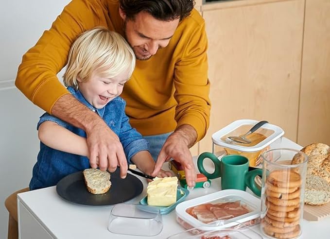 Zwiebackdose Stora Duo Set, 1900 ml, Zwiebackdose rund - 1900 ml Set - Weiß