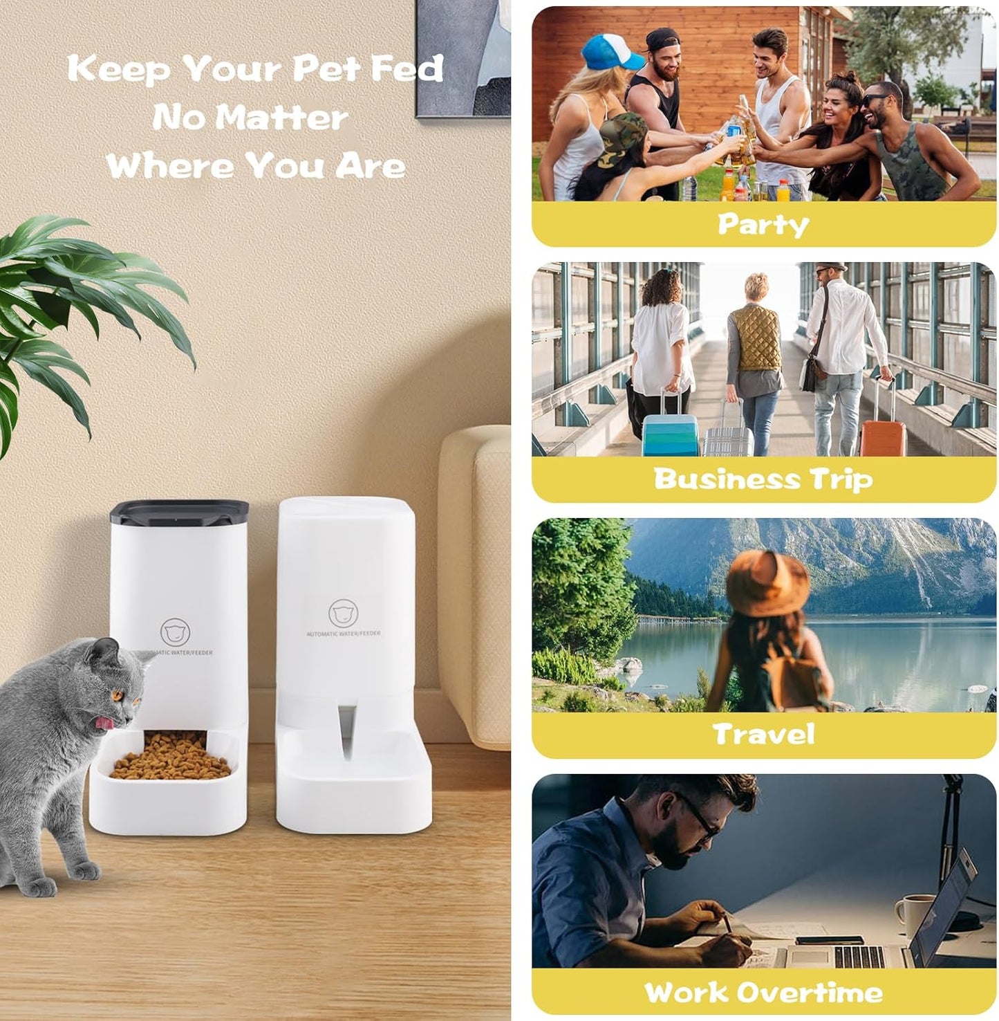 Futter- und Wasserspender Set