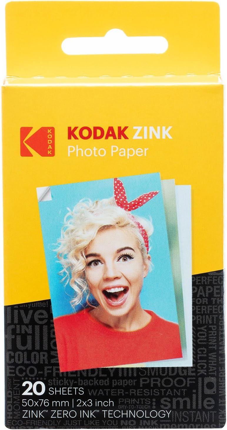 Kabelloser mobiler Fotodrucker, Starterpaket / Weiss