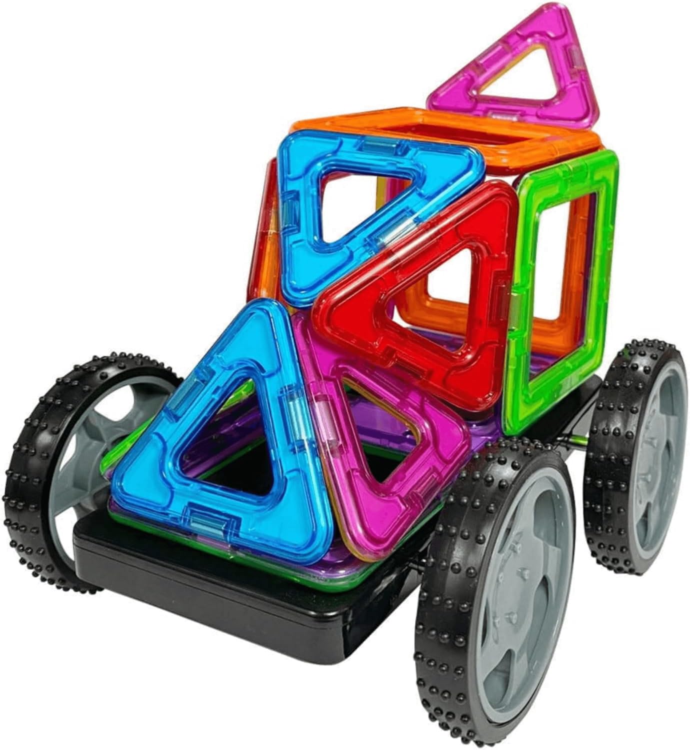17-teiliges Magnetisches Bausteine-Set - Das Rennen, Das Rennen