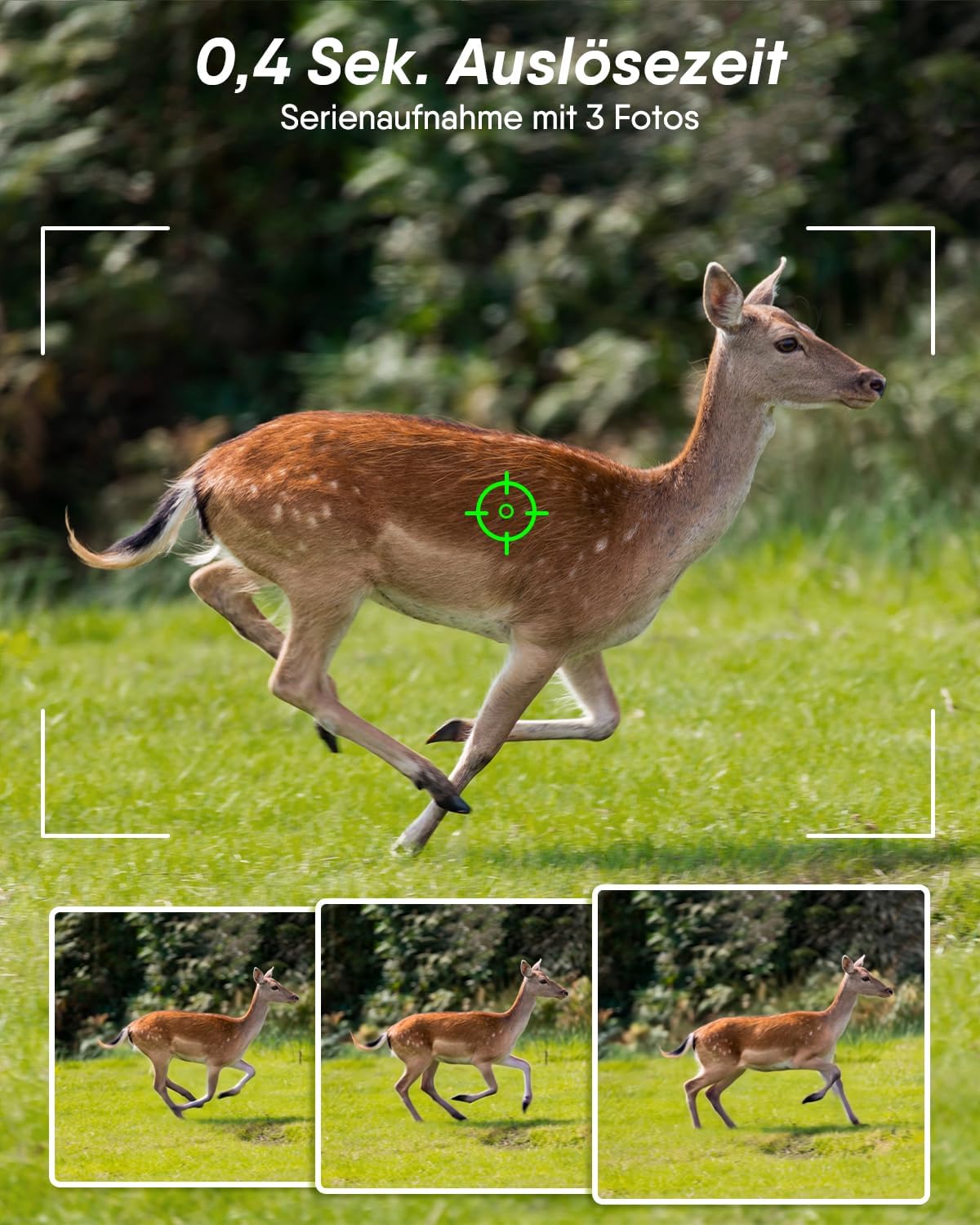4K Wildtierkamera mit 4G SIM & Nachtsicht, Wildkamera 4G Sim 4K