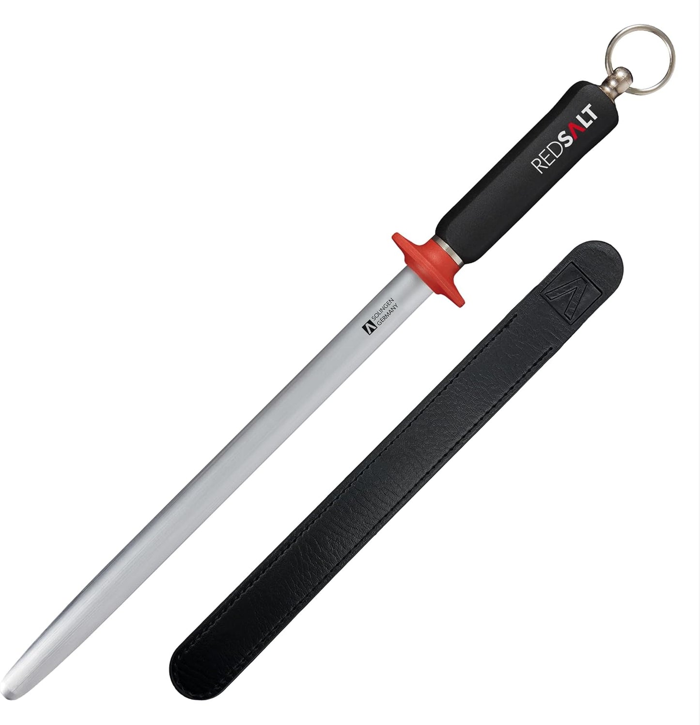 Premium Wetzstahl mit ovaler Microfein Saphirzug, Microfein Saphirzug 30cm