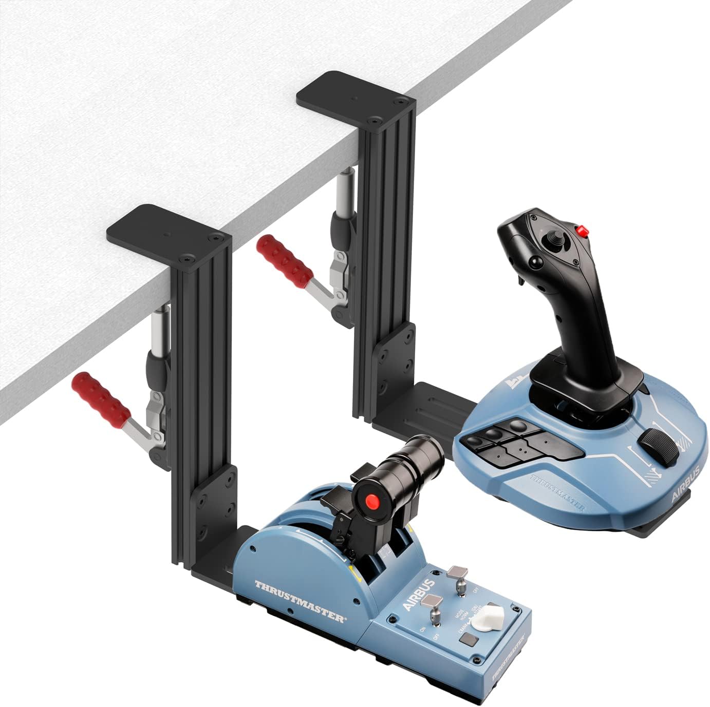 Hotas Schreibtischhalterung für Flug-Sim-Controller (2 Stück)