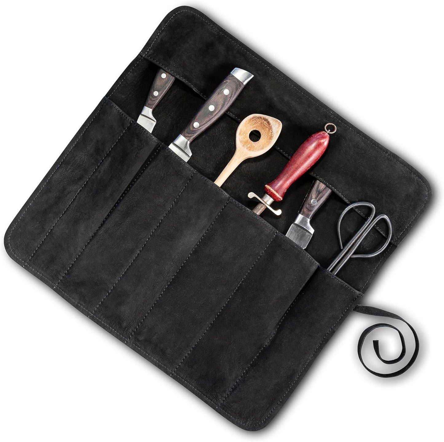 Noah Messertasche für 7 Messer, Schwarz