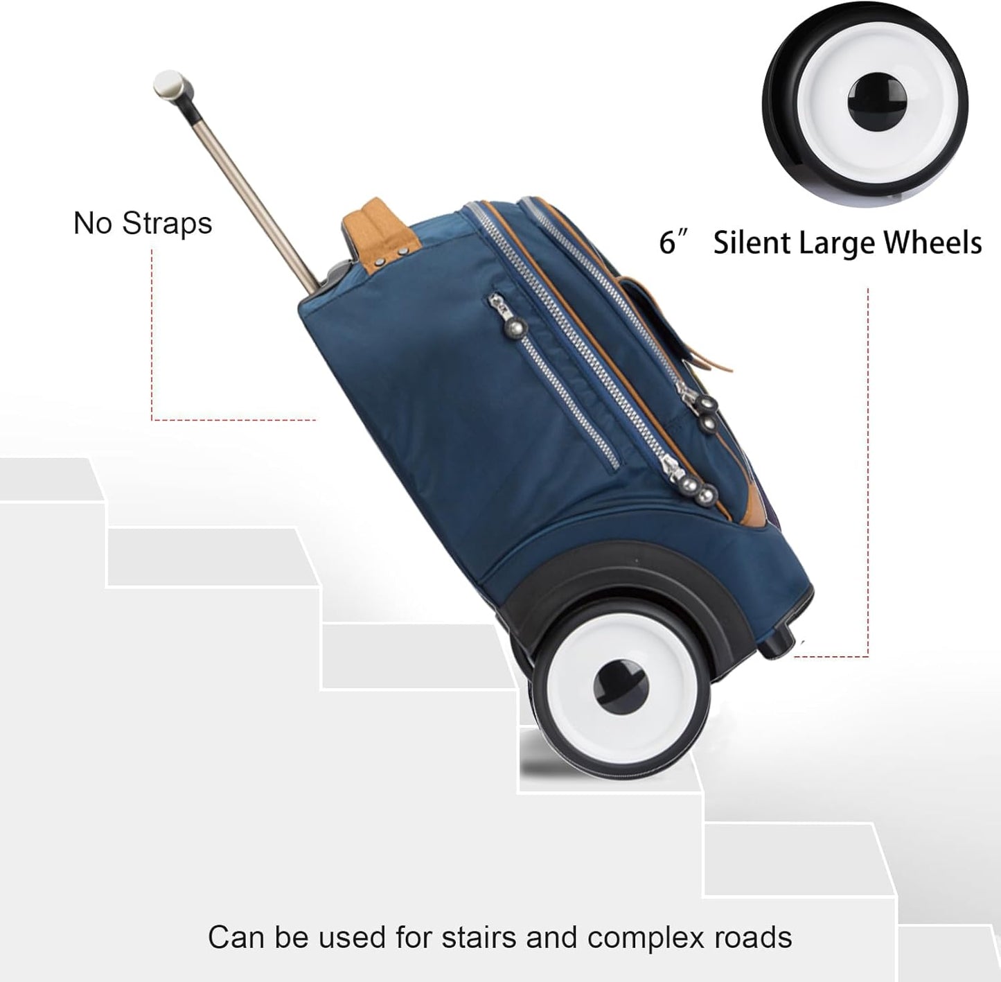 Laptoptasche mit Rollen, T5 - Blau